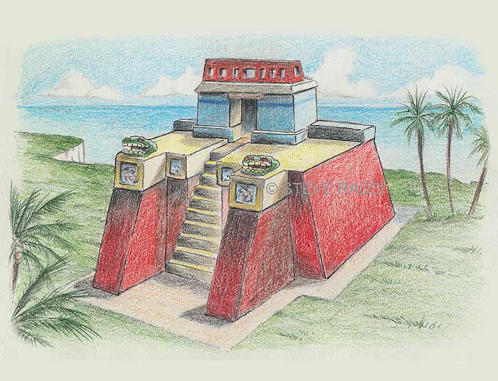 Steve Radzi Artist of Maya Sites