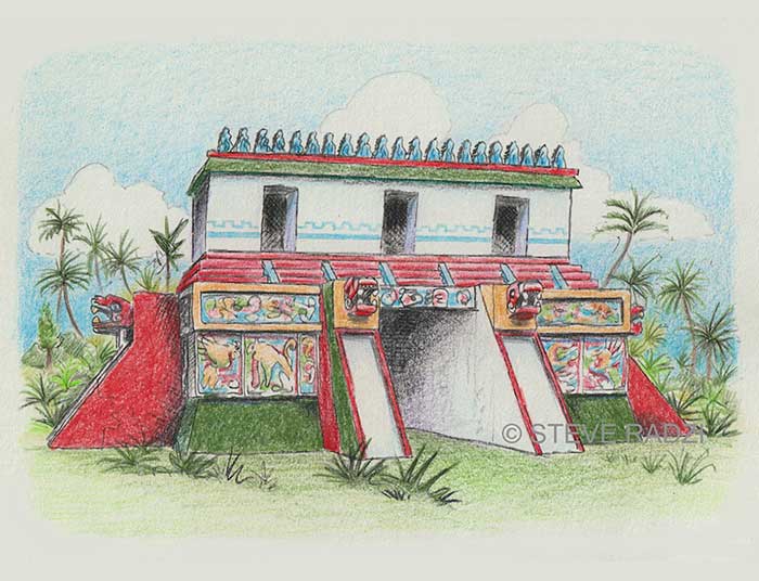 Steve Radzi Artist of Maya Sites