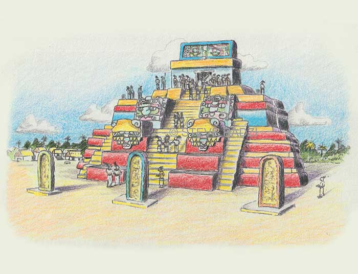 Steve Radzi Artist of Maya Sites