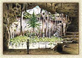 Illustration of Maya Temple by Steve Radzi