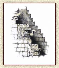 Illustration of Maya Temple by Steve Radzi