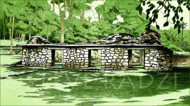 Yaxchilan illustration by Steve Radzi