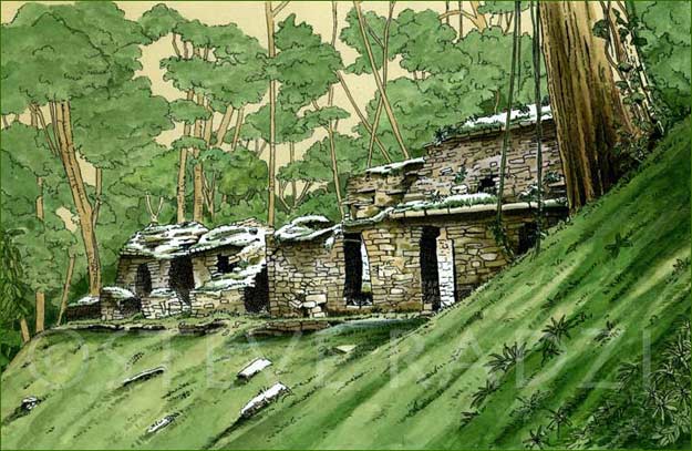 Yaxchilan Illustration by Steve Radzi