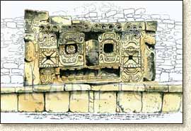 Mayan illustration of Mayapan by Steve Radzi