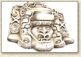 Maya Illustrations and Drawings of Ruins, Temples and Structures of Homul by Steve Radzi