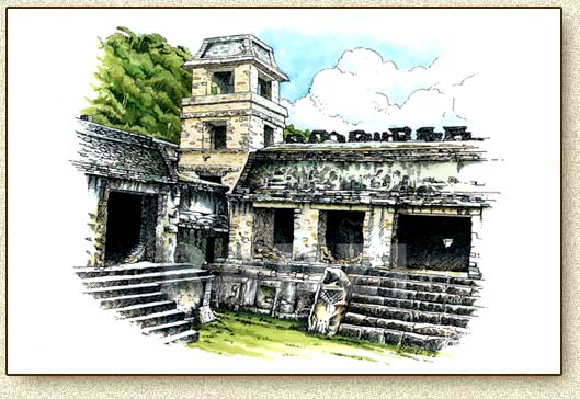 Mayan illustration by Steve Radzi