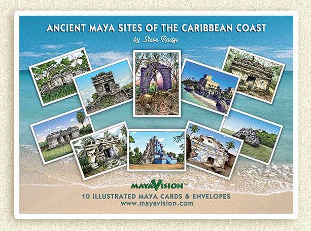 Illustrated Maya Cards by Steve Radzi